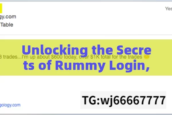 Unlocking the Secrets of Rummy Login, Rummy Login: A Gateway to Card Game Enthusiasm